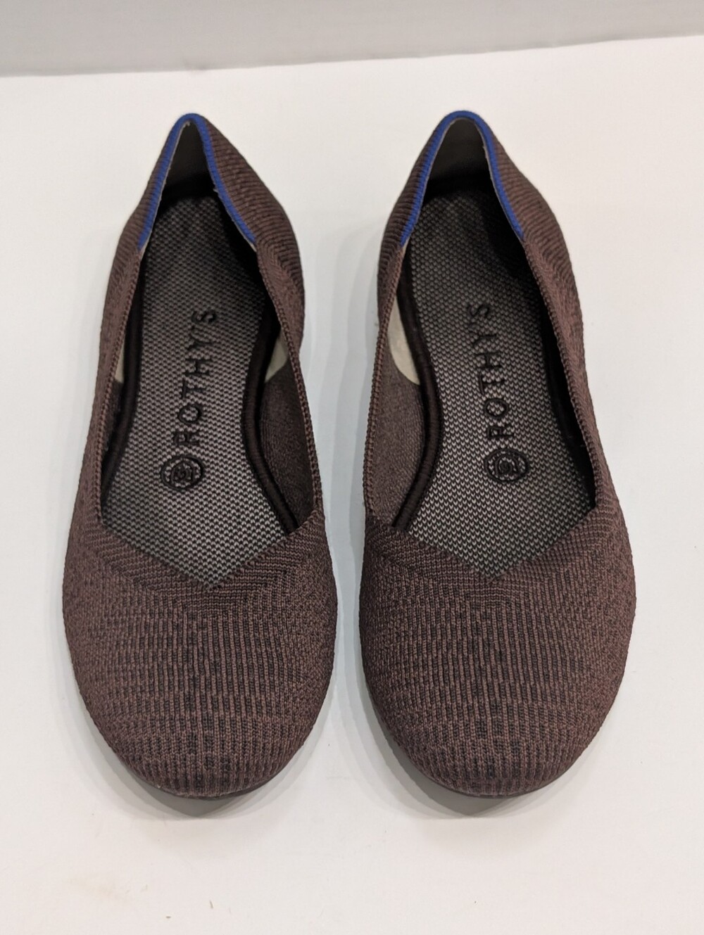 Rothy’s Women's 8.5 The Flat Truffle Python Round Toe Ballet Shoes Brown